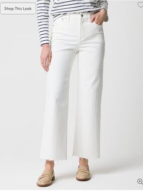 J Crew Factory Wide-leg cropped jean in all-day stretch Size 30T